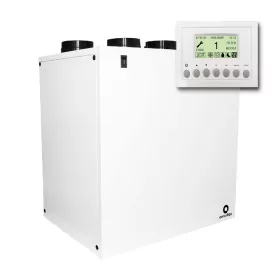   Aerauliqa QR-550A központi hővisszanyerős szellőztető, LCD kijelzős vezérléssel