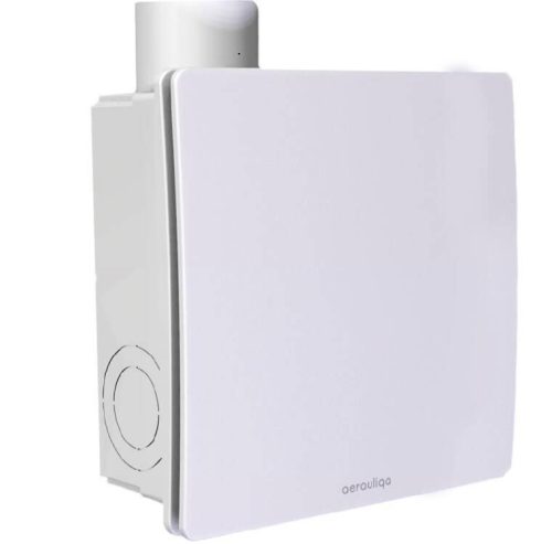 Aerauliqa QXD-80 Silent ventilátor, magas nyomásértékkel, beépített pillangószeleppel, zajcsökkentett kivitelben, WC csésze elszívásához