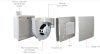 Aerauliqa QXD-80 Silent ventilátor, magas nyomásértékkel, beépített pillangószeleppel, zajcsökkentett kivitelben, WC csésze elszívásához