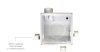 Aerauliqa QXD-80 Silent ventilátor, magas nyomásértékkel, beépített pillangószeleppel, zajcsökkentett kivitelben, WC csésze elszívásához