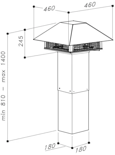 Sirius - Páraelszívó külső motor SEM9 (tetőre)
