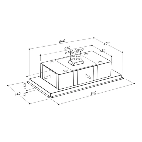Sirius - Páraelszívó SLT-958 EM TW Fehér motor nélkül