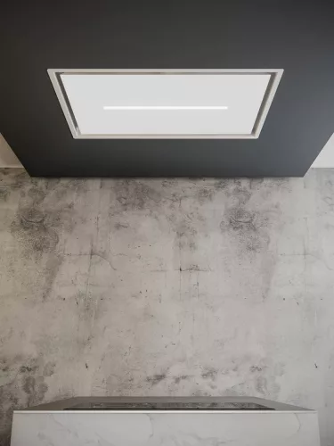 SIRIUS - Páraelszívó SLT-971 EM 90 cm H 160 TW Fehér üveg motor nélkül + ajándék CATA mikro MW-5120 DG