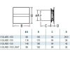 Cata E-100GTH ventilátor üveg előlappal, utószellőztető és páraérzékelő funkcióval, fehér