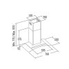 Cata - Páraelszívó GAMMA GLASS 700 GX/E inox LED