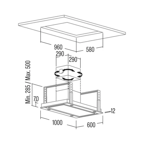 Cata - Páraelszívó ISLA SIRIN 1000 GWH 