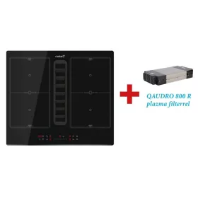   CATA - Beépíthető főzőlap kerámia indukciós, beépített elszívóval IAS-6024 + plazma filter QUADRO 800 R