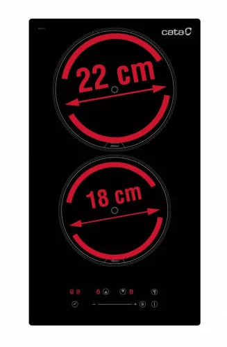 CATA - Beépíthető domino indukciós főzőlap ISB-3102 BK/A