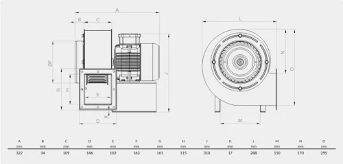 BVN - Ventilátor OBR 200 M-2K