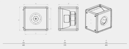BVN - Ventilátor BKEF-R 450M 