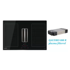   NODOR - NorCoock IS-N7220 BK indukciós főzőlap beépített elszívóval + plazma filter QUADRA 800 R