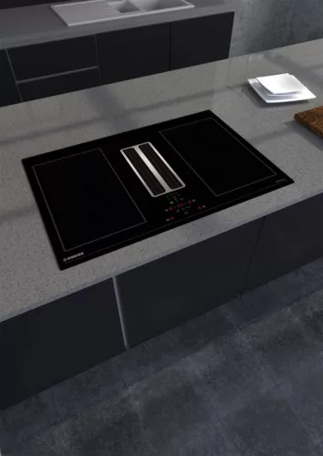 NODOR - NorCoock IS-N7220 BK indukciós főzőlap beépített elszívóval + plazma filter QUADRA 800 R