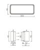 AIRA - Légtechnikai elem lapos csatorna adapter Quadro sorozathoz 