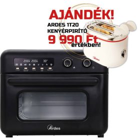   ARDES ARFRYA02 30 literes Air Fryer forrólevegős sütő, olajsütő - forgókosárral ajándék ARDES 1T20 kenyérpirítóval