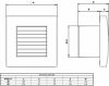 Aerauliqa QA-100HT BB ventilátor automata előlapzárással, utószellőztető és páraérzékelő funkcióval