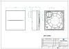 Aerauliqa QX-80 ventilátor, magas nyomásértékkel, beépített pillangószeleppel