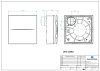 Aerauliqa QX-80T ventilátor, magas nyomásértékkel, utószellőztető funkcióval, beépített pillangószeleppel