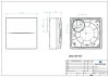 Aerauliqa QX-100T ventilátor, magas nyomásértékkel, utószellőztető funkcióval, beépített pillangószeleppel