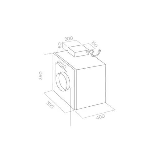 ELICA - Páraelszívó külső motor GME 88 Pandora (padlástérbe, csőközbe)