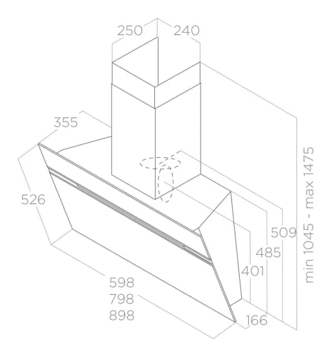 Elica - Páraelszívó STRIPE IX/A/90/LX