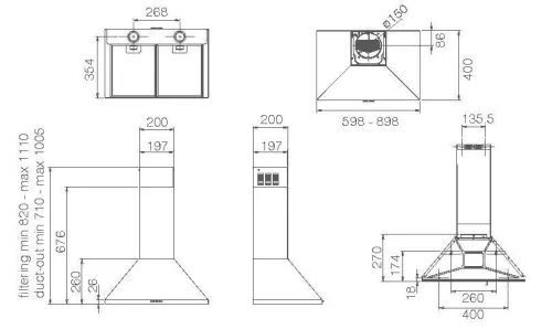 Elica - Páraelszívó TAMAYA RAIL ANBR/A/60